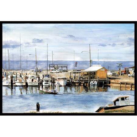 Carolines Treasures 18 x 27 in. The Pass Bait Shop Indoor and Outdoor Doormat 8129MAT